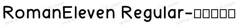 RomanEleven Regular字体转换